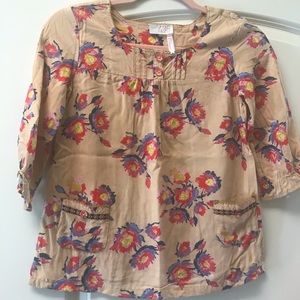 Matilda Jane girls tan floral top 10